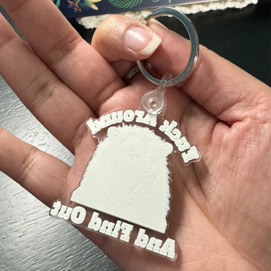 Opossum FAFO Key Ring