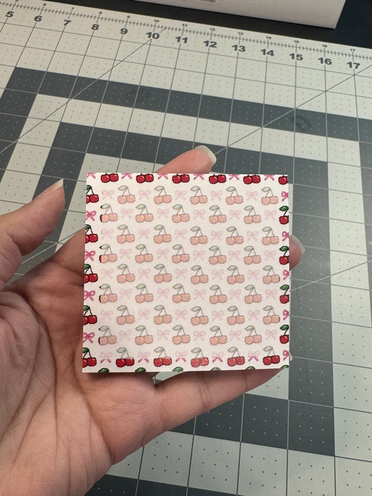 Coquette Cherry Post-It Notes