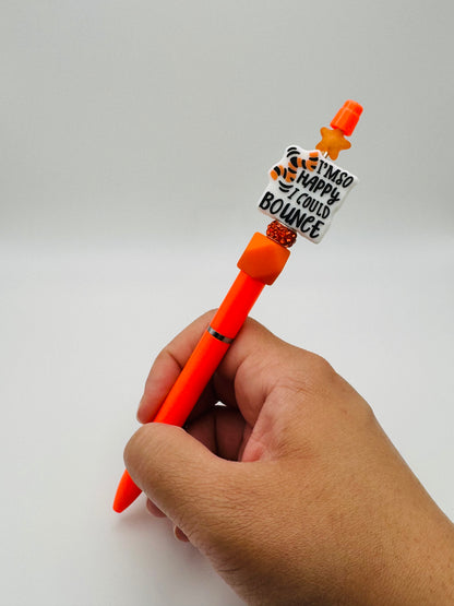 I’m So Happy I Could Bounce Orange Pen