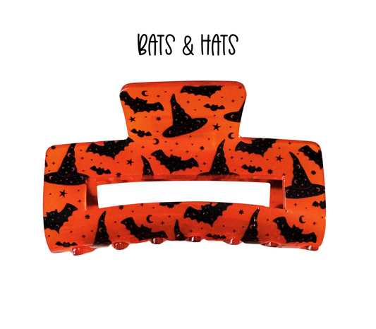 Bats & Hats Halloween Hair Clip