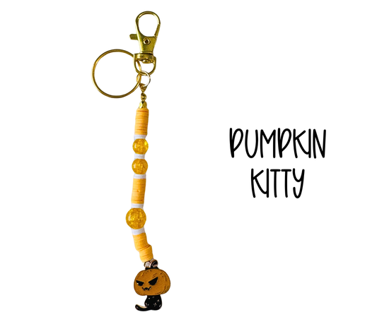 Pumpkin Kitty Bag Charm
