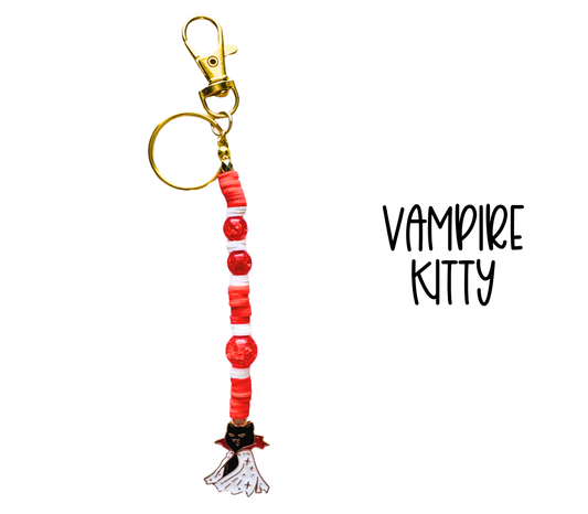 Vampire Kitty Bag Charm