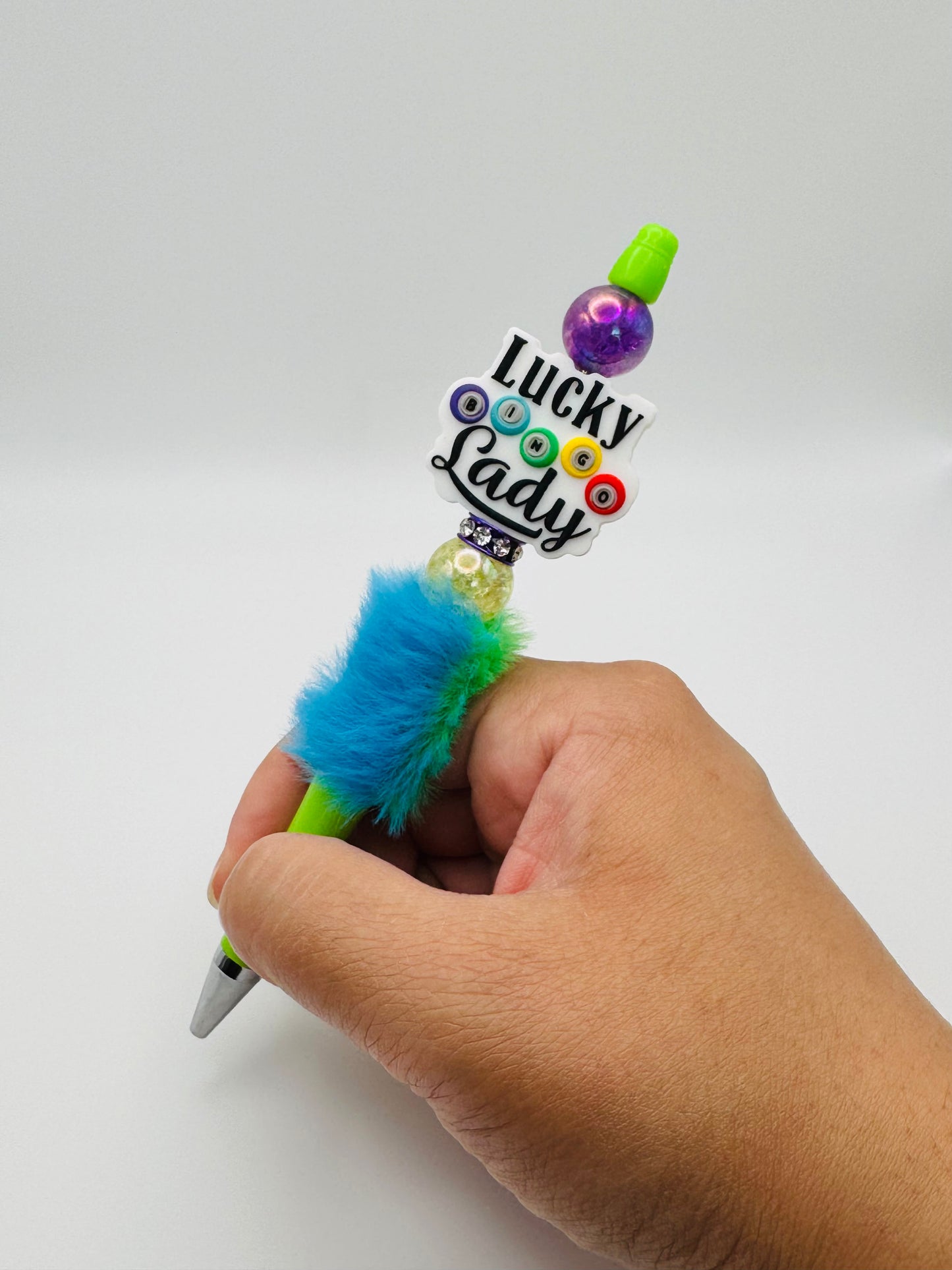 Fluffy Lucky Lady Colorful Pen