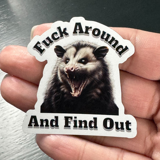 Opossum FAFO Magnet