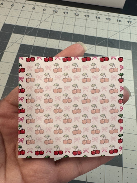 Coquette Cherry Post-It Notes